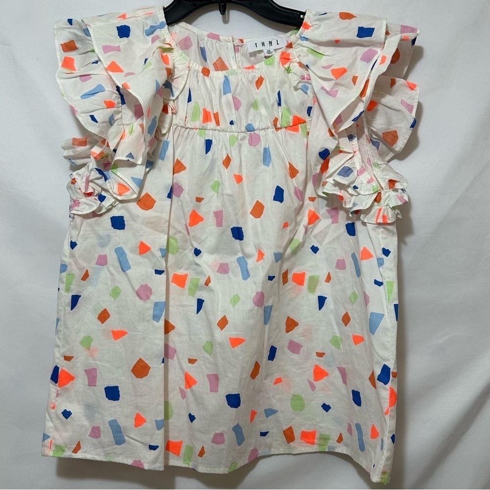 THML Multicolor Abstract Print Blouse - Picture 3 of 11